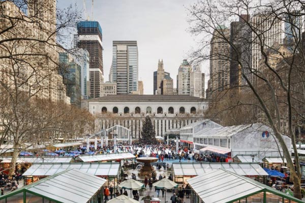 Bryant Park skridskor New York
