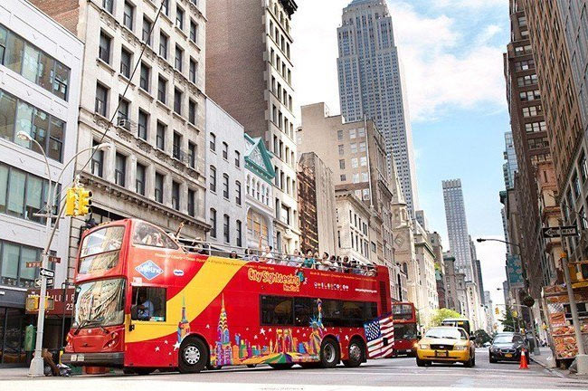 Hop-on / Hop-off buss ingår i resan