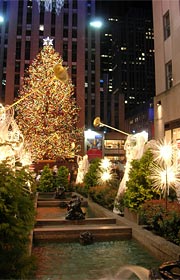 Rockefeller Center och julgranen